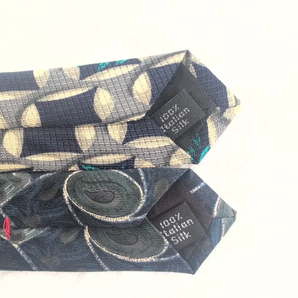 Vtg Lot (5) 100% Silk / Italian Silk Ties Reg (HenryGrethel-Zylos-nubio-Salem)